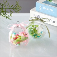 TMA~ 6Pcs Plastic Ball Easter Element Decorative Pendant Home Festive Items Decorative Plastic Ball 