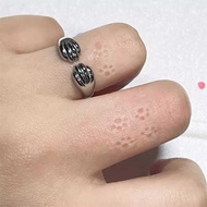 Cat Claw Ring Open Ring Girl Heart Cute Cat Cat Stepping Mark Ring High-End Design Feeling Couple Ri