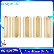 eQQ Flashlight Cylindrical 3 x AAA Battery Plastic Holder Box 5Pcs