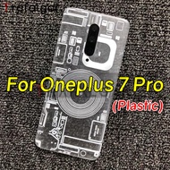 Plastic Battery Back Cover For Oneplus 7 Pro Rear Housing Door Case with Camera Lens Replacement+Adh