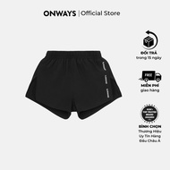 ONWAYS Quần Short Thể Thao Nữ Chạy Bộ 2 Lớp Xẻ Lai Cao Co Giãn Thấm Hút Tốt JAMAICA 5 OMBRE SHORT W4