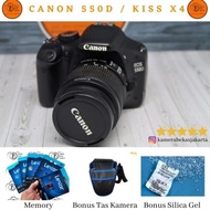 Bekas! Terbaruu Kamera Dslr Canon Eos 550D Kit 18 55 Mm / Kiss X4 18