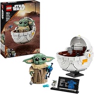LEGO Star Wars: The Mandalorian Grogu with Hover Pram 75403, Collectible Buildable Figure, Playful B