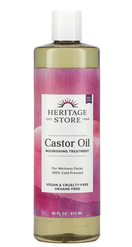 100%純冷榨蓖麻油 473毫升