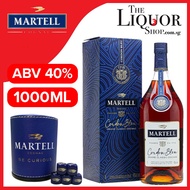 (1L Official Agent Stock) Martell Cordon Bleu ABV 40% 1000ml with Box Free Martell Dice Set