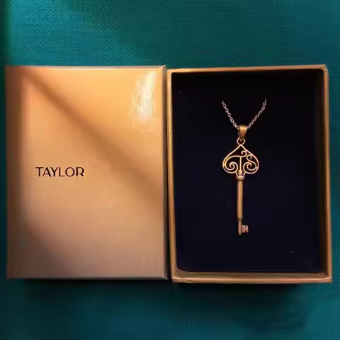 Meimei's same Necklace Taylor's Love Fearless Key Pendant Necklace 1989 Recorded Seagull T.S. Neckla