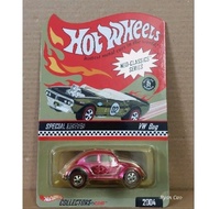 Toysk model car Volkswagen Bug Hotwheels RLC Pink 1:64 scale