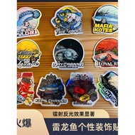 Thunder Arowana Sticker Laser Label Sticker Indonesia Same Style Laser Label Thunder Arowana Fish Ta