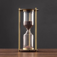 15/30/60min Metal Hourglass Sand Timer European Retro Office Bookshelf Study Ornaments Decoration Sa