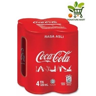Coca Cola Original Less Sugar 4 Packs x 320ml