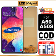 LCD Samsung A50 A50S Original Fullset ori Asli Touchscreen Untuk Glass Touch Screen Digitizer