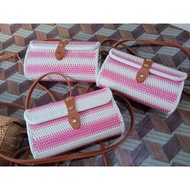 Pink lollipop wallet bag