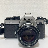 Nikon 新款 FM2 單反膠片相機銀色鏡頭 50mm 1:4