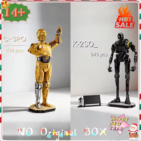 2026 Battle Robot C-3PO K-2SO Security Droid Bricks Assemble Puzzle Blocks Model For Kids Christmas 