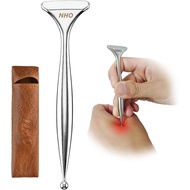 NHO 2-in-1 Acupuncture Pen,Fascia Blaster for Pain Relief, Stainless Steel Gua Sha Scraper & Acupres