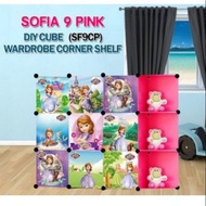 Diy wardrobe 9cube with side rack sofia