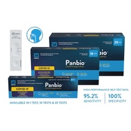 10 kits - Abbott Panbio COVID-19 Antigen Self Test ART Kit (Expiry: October 2024). Total 10 kits