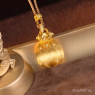 Wholesale18k gold necklace gold au750Luxury Style Gold Plated Pendant with Moissanite for Women, Luc