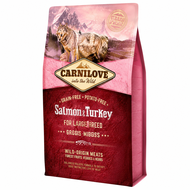 Carnilove Grain Free Cat Food 2kg Adult Salmon Chicken Rabbit Turkey Kitten Hairball My Vet Mart