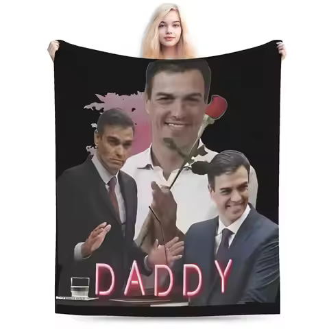 Pedro Sanchez Flannel Blanket Adults Child Daddy Warm Throw Blanket Winter Living Room Bedspread Sof