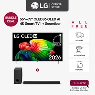 [New] LG OLEDB6 OLED AI 4k Smart TV + LG Soundbar [Bundle]