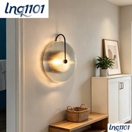 Modern Simple Glass LED Wall Lamp Nordic Bedroom Bedside Living Room Background Wall Decoration Wall