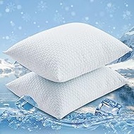 Gogreen Cooling 3D Air Waterproof Pillow Protector, Breathable Pillow Cover, Cooling Pillow Case Protector with Zipper, Super Soft Pillow Case Cover with Zipper (4 Packs, Queen 20"x30", White)