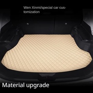 PU Leather Custom Car Trunk Mats for Hyundai Elantra ix25 ix35 i30 i40 Kona Interior Details Car Acc