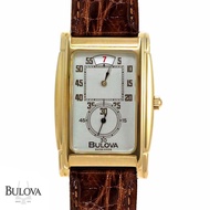 Bulova Doctor's Watch Vintage Swiss Made Mechanical Hand-wound Rectangular Gold Tone Regulator