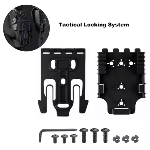 QLS 19 & QLS 22 Quick Release Holster Adapter Kit – Locking System Receiver & Fork Belt Mount for Ho