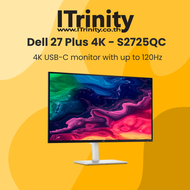 Dell S2725QC 27 Plus 4K USB-C Monitor เดลล์ จอมอนิเตอร์  27 นิ้ว IPS 99% sRGB มีลำโพง รับประกัน 3 ปี