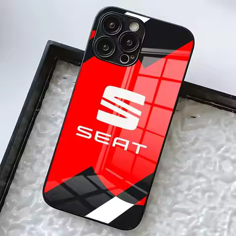 Famous Car S-seat-ES Phone Case For IPhone 17 Pro Max 16 15 14 Pro Max 13 11 X Xs Xr 8 7Plus Glass C
