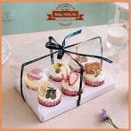 6/12 Hole Paper Cupcake Box Full Transparent Bakery Cupcake / Muffin Cupcakes / Cupcake holder Box