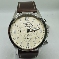 Fossil FS5696 Forrester Chronograph Brown Leather Strap Men's Watch