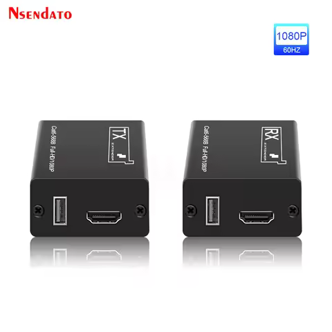 USB Extender KVM HDMI RJ45 1080P 30M HDMI KVM USB Extender over Cat6 LAN Network HDMI Extender For k