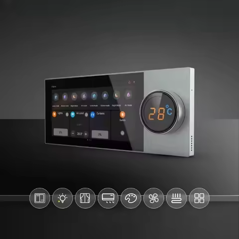 6 Inch KNX Smart Home Touch Panel Support Multiple Room Controller KNX Devices Home Automation Syste