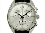 [專業] 三眼錶 [CK K2F271]Calvin Klein 卡文克萊三眼計時碼錶[銀色面+日期]時尚/中性錶
