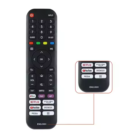 EN2J30H Remote Control For Hisense EN2J30H VIDAA TV Remote Control EN2J30H 70S5 65A7500F 65A7100F Ho