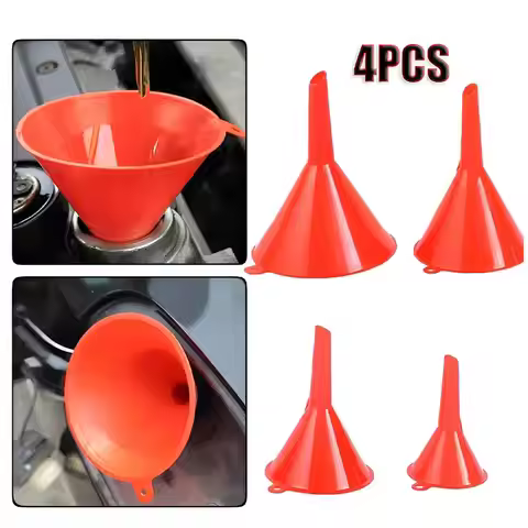 4 Sizes Car Plastic Funnel Refueling Oblique Mouth Simple Equipment Car Motorcycle Refuel Filling Ho
