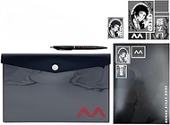 Marimo Craft Bungo Stray Dogs BUN-155 Bungo Stationery Set of 4 Types, Akutagawa Ryunosuke Size: W 9