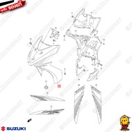 ชุดสี FRAME แท้ Suzuki Shooter 115 Fi 2013 สีเขียว-ขาว ดิสก์เบรคหน้า