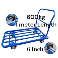 Heavy Duty Light Weight 600kg* 1M Iron Foldable Trolley Handtruck