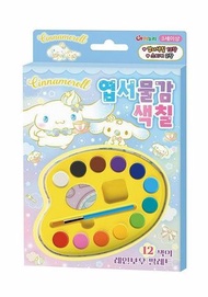 SANRIO - Cinnamoroll 12色 明信片 水彩著色 (平行進口)