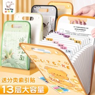 奶油小熊手提文件夹 VJGE Fail Penjara Fail A4 Organizer Pelajar Fail A4 Organizer Dokumen Fail Kurungan A4 Fai