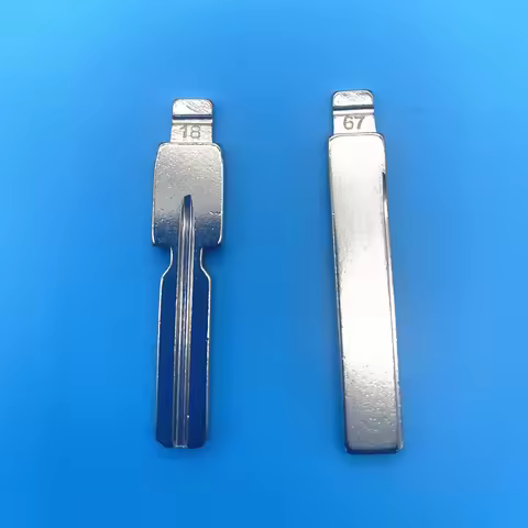 10PCS Flip Blade 18# 67# For KD Remote Key 67# 18# HU92 hu58 HU92RTE Uncut Blade For BMW For MG Fob 