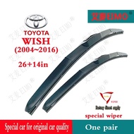 Toyota WISH WISH Wiper (2004~2016) 26+14in Wiper Toyota WISH 12 Inch Rear Wiper