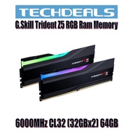 G.Skill Trident Z5 RGB Ram Memory 6000MHz CL32 (32GBx2) 64GB