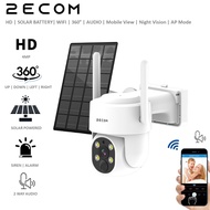 2ECOM 4MP SOLAR WIRELESS CCTV SOLAR PANEL BATTERY ROTATE EYEBALL CAMERA