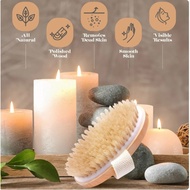 Wet and Dry Body Brush Exfoliator with Soft Bristles Body Scrub Brush Body Massage Cleaning  Brush S