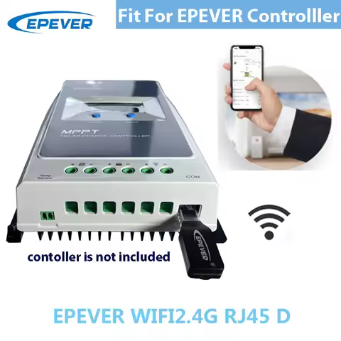 EPEVER WiFi Adapter for MPPT Solar Charge Controller EPEVER WiFi2.4G RJ45 D Communication Monitoring